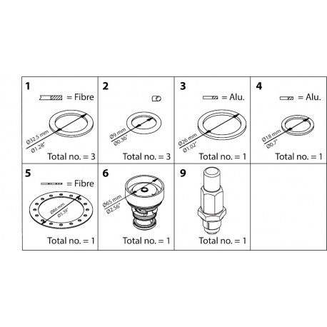 027H3018 DANFOSS REFRIGERATION ICS 32 Overhaul kit