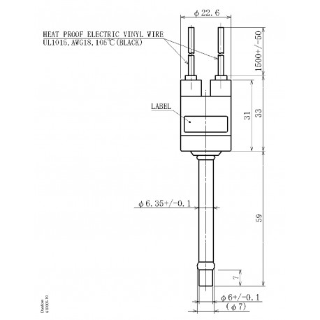 061F7507 DANFOSS REFRIGERATION Cartridge pressure switch