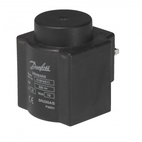 BQ230AS 018F4511 DANFOSS CONTROLES INDUSTRIALES SPULE 230V 50HZ 10W DAMPF DIN CONN.