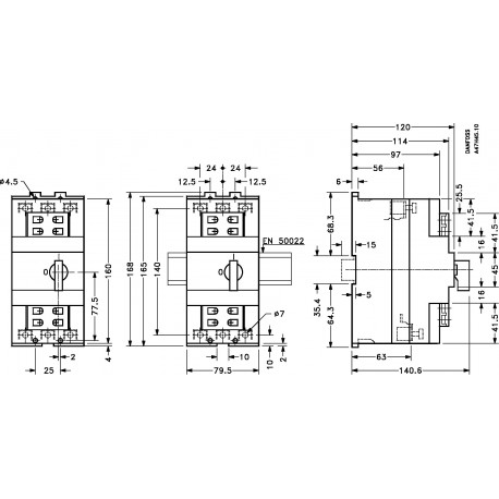 047B3015 DANFOSS CONTROLES INDUSTRIALES Circuit breaker