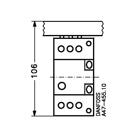 CTS 54-5 047B3089 DANFOSS CONTROLES INDUSTRIALES CTS 54-5 Bus bar, 5x54mm, CTI 15