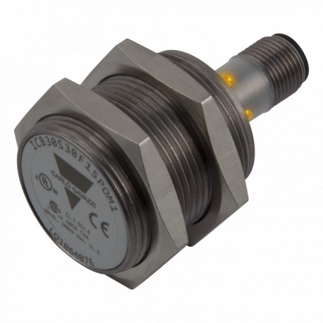 ICB30S30F10NOM1 CARLO GAVAZZI Output function: NO, Mounting: Flush, Housing: M30, Sensing range: 8 to 10 mm,..