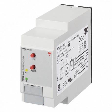 PTA02C115 CARLO GAVAZZI Paramètres sélectionnés SIGNAL DE SORTIE 1 relais POINTS DE CONSIGNE 1, fixe VARIABL..