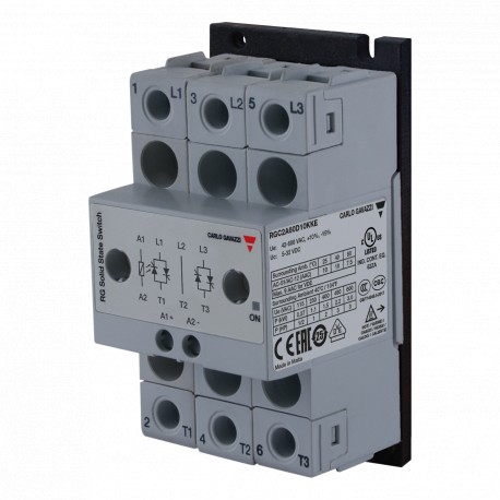 RGC2A60D10KKE CARLO GAVAZZI System: DIN-rail Mount, Current rating category: 10 AAC or less, Rated voltage: ..