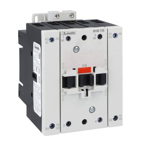 BF80T2E024 LOVATO FOUR-POLE CONTACTOR, IEC OPERATING CURRENT ITH (AC1) 115A, AC/DC COIL, 24VAC, 2NO AND 2NC