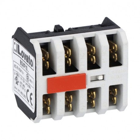 11BGXF1022 BGXF1022 LOVATO AUXILIARY CONTACT. FASTON TERMINALS, FOR BG SERIES MINI-CONTACTORS, 2NO + 2NC