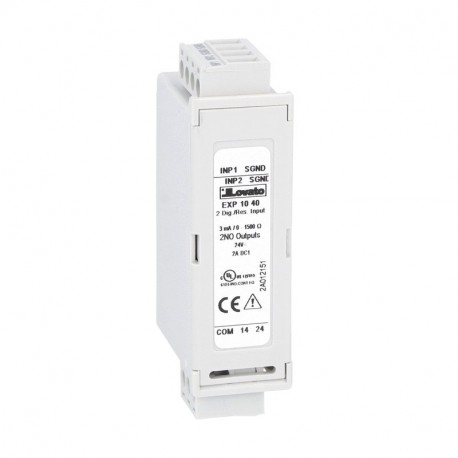 EXP1040 LOVATO 2 Billets digitaltes résistif, 2 sorties statiques de RGK800 RGK900