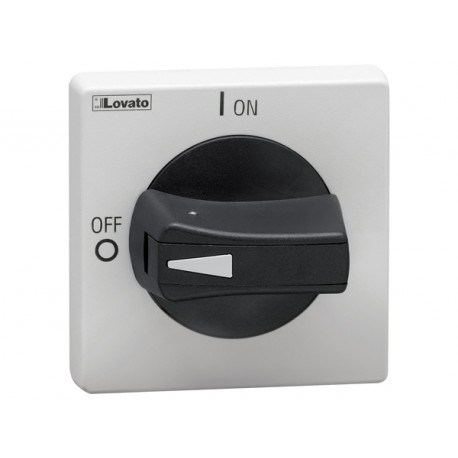 GAX64B LOVATO MANIGLIA BLOCCO PORTA. LUCCHETTABILE, IP65. NERA, PER GA...A, GA063SA E GA...D. FISSAGGIO A GH..
