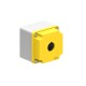 LPZM1A5 LOVATO CONTROL STATION, EMPTY WITH NO ACTUATORS, FOR 1 ACTUATOR. YELLOW COVER