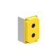 LPZM2A5 LOVATO CONTROL STATION, EMPTY WITH NO ACTUATORS, FOR 2 ACTUATORS. YELLOW COVER