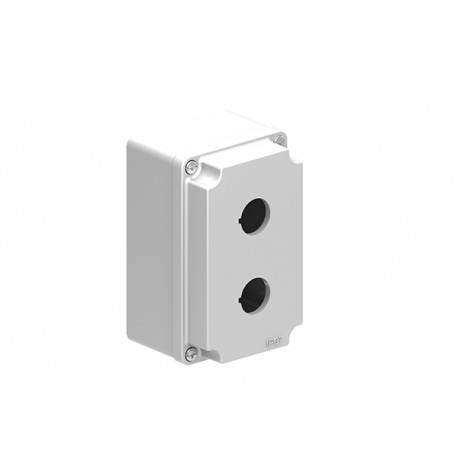 LPZM2A8 LOVATO CONTROL STATION, EMPTY WITH NO ACTUATORS, FOR 2 ACTUATORS. GREY COVER