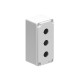 LPZM3A8 LOVATO CONTROL STATION, EMPTY WITH NO ACTUATORS, FOR 3 ACTUATORS. GREY COVER