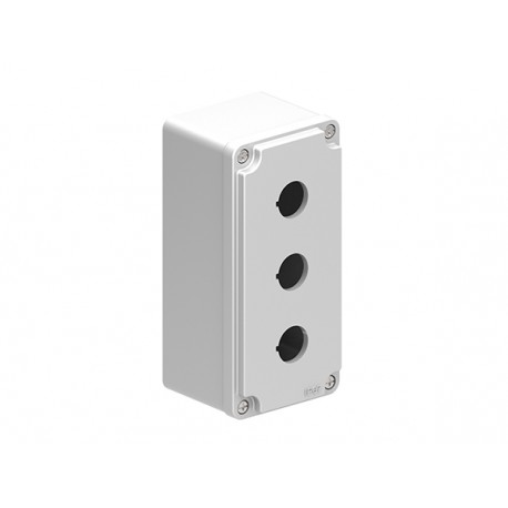 LPZM3A8 LOVATO CONTROL STATION, EMPTY WITH NO ACTUATORS, FOR 3 ACTUATORS. GREY COVER