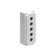LPZM5A8 LOVATO CONTROL STATION, EMPTY WITH NO ACTUATORS, FOR 5 ACTUATORS. GREY COVER