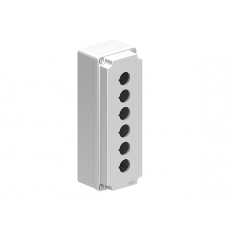 LPZM6A8 LOVATO CONTROL STATION, EMPTY WITH NO ACTUATORS, FOR 6 ACTUATORS. GREY COVER