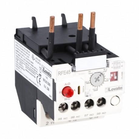 RFE453200 LOVATO ELECTRONIC THERMAL OVERLOAD RELAYS PHASE FAILURE / SINGLE PHASE SENSITIVE. THREE POLE (THRE..