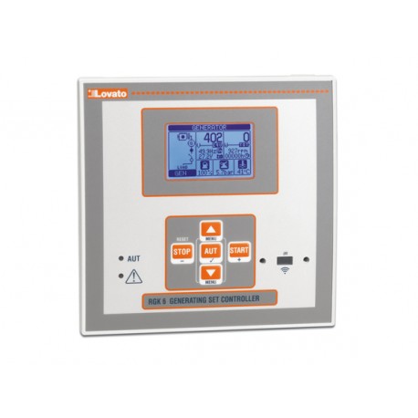 RGK600 LOVATO Controlador para grupos electrógenos con control automático de red (AMF) 12/24 VDC, LCD gráfic..