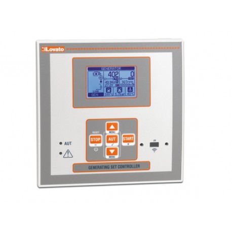 RGK600SA LOVATO Controlador para grupos electrógenos autónomos 12/24 VDC, display LCD gráfico, con entrada v..