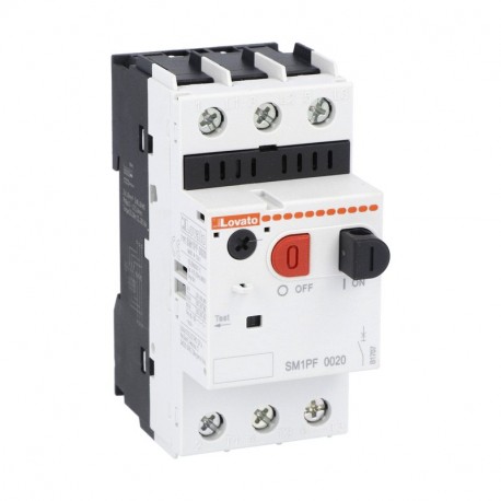 SM1PF0020 LOVATO Interruptor Guardamotor de Tecla de Controle Fusíveis de 0,2 A
