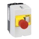 SM1Z1702P LOVATO SURFACE MOUNT ENCLOSURE IP65 (4X) FOR SM1P... WIDTH 80MM. WITH BUTTON FOR EMERGENCY STOP