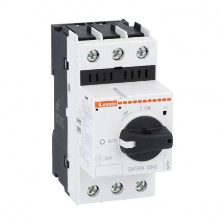 SM1RM0040 LOVATO Interruptor Guardamotor Rotativo Magnético Regulação 0,25 0,4 A