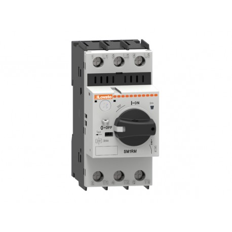 SM1RM0040 LOVATO Interruptor Guardamotor Rotativo Magnetico Regulación 0,25 0,4A