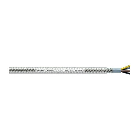 00160253 ÖLFLEX CLASSIC 100 SY 5G0,75 LAPP Cable de control de PVC con trenzado de acero y código de color