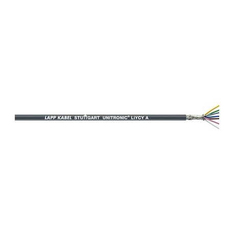 0044652 UNITRONIC LiYCY A 2XAWG24/7 LAPP Geschirmte Datenleitung mit Farbcode nach DIN 47100 UL/CSA recogniz..
