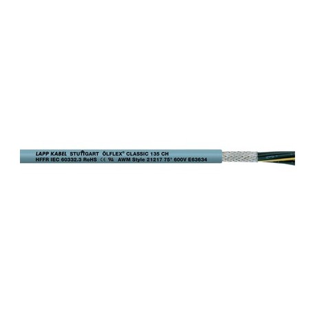 1123311 ÖLFLEX CLASSIC 135 CH 5G1,5 LAPP ÖLFLEX CLASSIC 135 CH 5G1,5