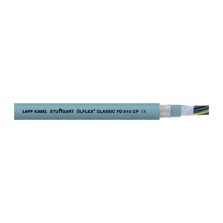 0026472 ÖLFLEX CLASSIC FD 810 CP 5G2,5 LAPP Altamente flexível , cabo de controle blindado com isolamento em..