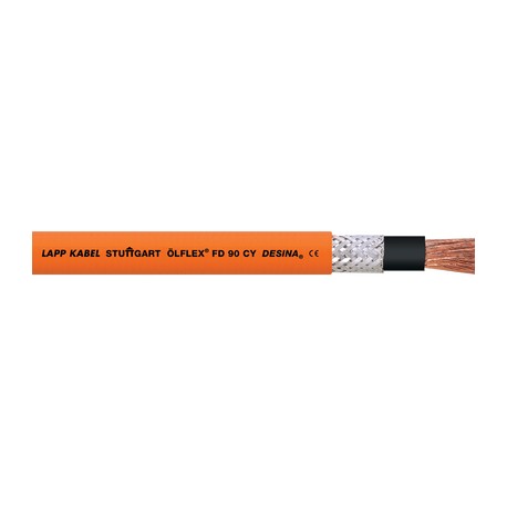 0026659 ÖLFLEX FD 90 CY 1X50 LAPP Altamente flexível , cabo monopolar blindado com isolamento em PVC e reves..