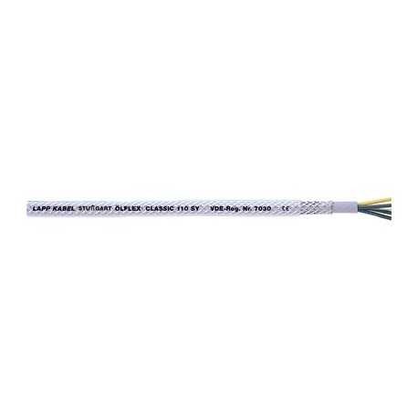 1125007 ÖLFLEX CLASSIC 110 SY 7G0,5 LAPP Steel-wire braided PVC control cable with transparent outer sheath
