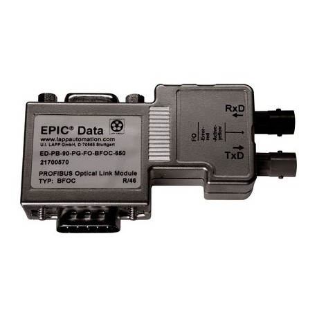 21700570 ED-PB-90-PG-FO-BFOC-650 LAPP PROFIBUS Steckverbinder Optical Link Modul