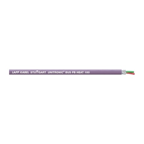 3031981 UNITRONIC BUS PB HEAT 180 1X(2X0,64) LAPP Câble PROFIBUS pour domaines d'utilisation jusqu’à +180 °C