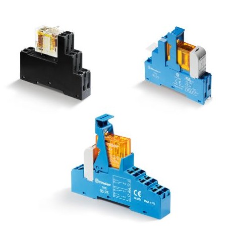 48P381100060SPA FINDER Series 48 Interfaces modulares con relé 8-10-16 A