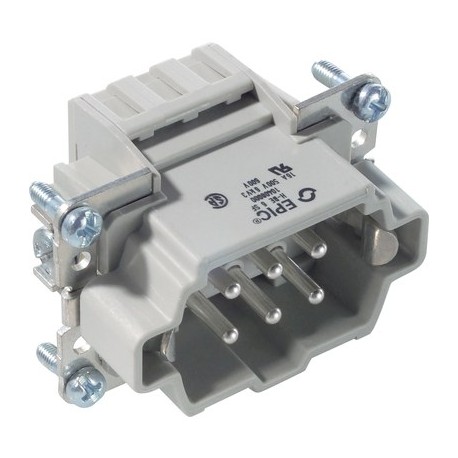 10400000 H-BE 6 SF MALE INSERT W. CLAMP SPRING LAPP H-BE 6 SF MALE INSERT W. CLAMP SPRING