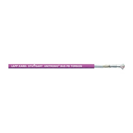 2170332 UNITRONIC BUS PB TORSION 1X2X0,8 LAPP Cabo PROFIBUS altamente flexível e retardante de chama para ap..