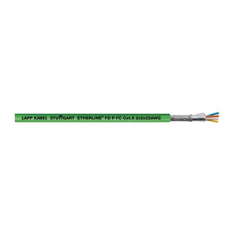 2170894 ETHERLINE FD P FC CAT5 2x2xAWG22 LAPP Câble Ethernet industriel Cat.5 pour utilisation très flexible..