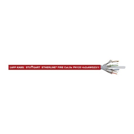 2170905 ETHERLINE FIRE Cat.5e PH120 4x2x23/1 AWG LAPP Câble Ethernet industriel pour installation fixe, inté..