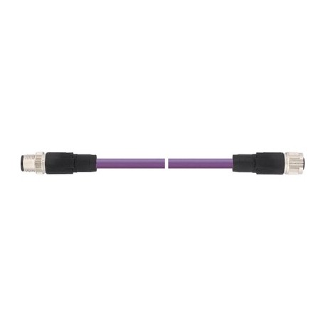 22260798 AB-DN-M12MS-5,0PUR-M12FS LAPP Cabo DeviceNet / CANopen : Conector M12 com soquete M12