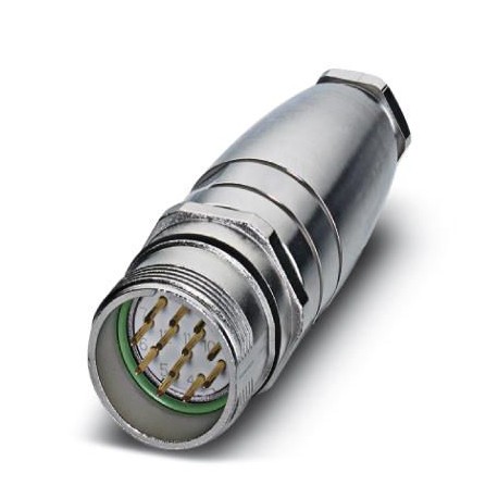 RC-12P2N12FB25 1613506 PHOENIX CONTACT Conector de acoplamento com rosca de ligação Pg9, reto, blindagem: si..