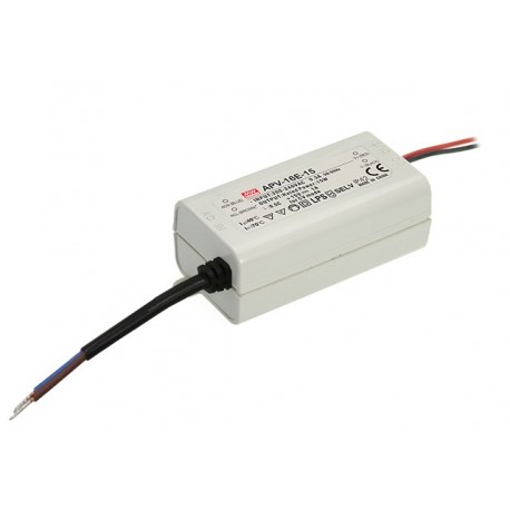 APV-16E-12 MEANWELL AC-DC Single output LED driver Constant Voltage (CV), Input 180-264VAC, Output 12VDC / 1..