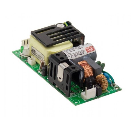 EPS-120-12 MEANWELL Alimentation AC-DC format ouvert, Sortie 12VDC / 7A, tension Stand-by 5V, 1U profil bas