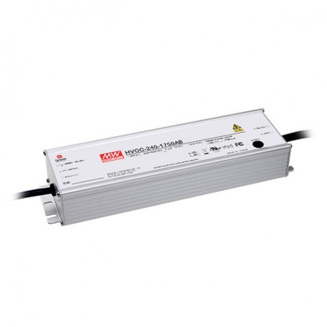 HVGC-240-1400AB MEANWELL AC-DC Single Output LED driver Constant Current (CC) with built-in PFC, Output 176V..