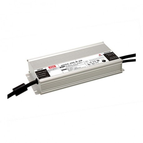 HVGC-480-H-AB MEANWELL Driver LED, Entrada: 180-528VcaPotencia: 480W, Rango Tensión 68-171,5V. Ajustable 1,4..