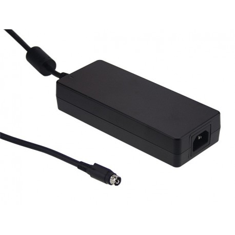 GSM160A24-R7B MEANWELL Adaptateur AC-DC de table avec prise entrée IEC320-C14 à 3 broches et PFC active, Sor..