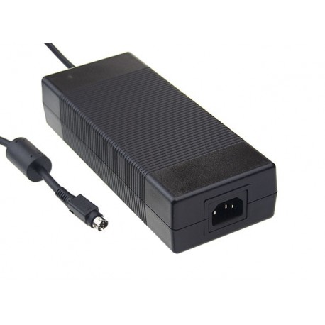 GSM220A15-R7B MEANWELL AC-DC Medical desktop adaptor with Active PFC, Input 3 pin IEC320-C14 socket, Output ..