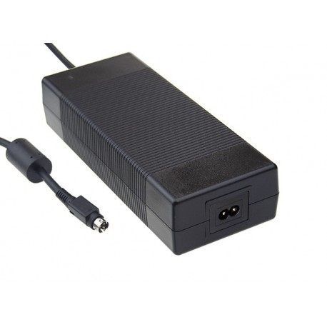 GSM220B12-R7B MEANWELL AC-DC Medical desktop adaptor with Active PFC, Input 2 pin IEC320-C8 socket, Output 1..