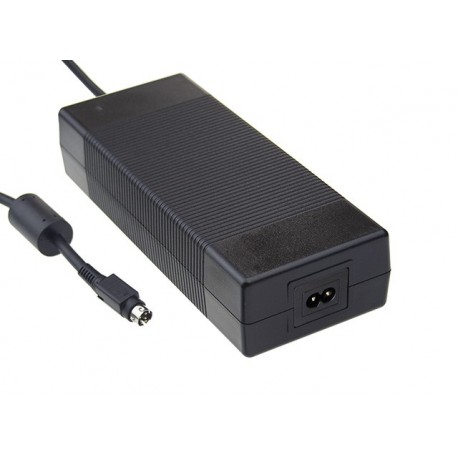 GSM220B15-R7B MEANWELL Adaptateur AC-DC de table avec prise entrée IEC320-C8 à 2 broches et PFC active, Sort..