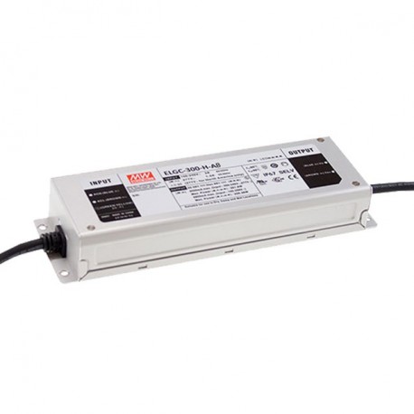 ELGC-300-H-AB MEANWELL AC-DC Single output LED driver Constant Power Mode with built-in PFC, Output 58VDC / ..
